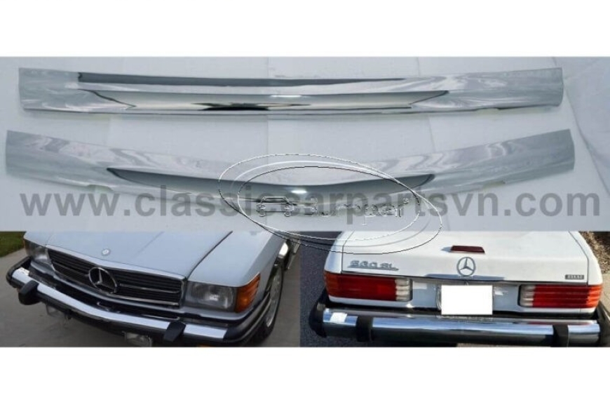 Mercedes R107 C107 SL SLC US style Bumpers 1